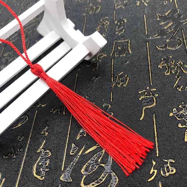 10~80Pcs Bookmark Tassels Fringe Brush Handmade Soft Craft Mini Tassels with Loops for DIY Crafts Jewelry Making Accessories