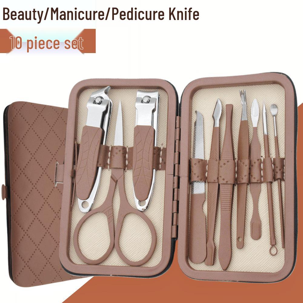 20-Piece Stainless Steel Nail Art Set: Clippers, Cuticle Trimmer, Pliers, Pedicure Knife, Scissors