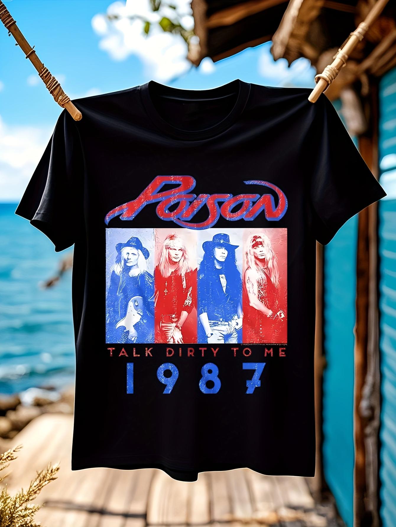 Poison Talk Dirty to Me 1987 Vintage Tshirt Vintage Rock ... XL