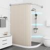 Handun Folding Magnetic Arc Shower Curtain