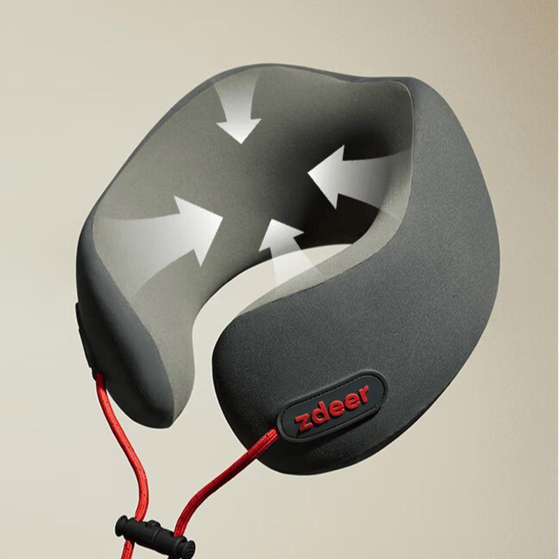 Zodian Ergonomisches U-förmiges Nackenkissen aus Memory-Schaum CN-Stecker (Adapter enthalten)