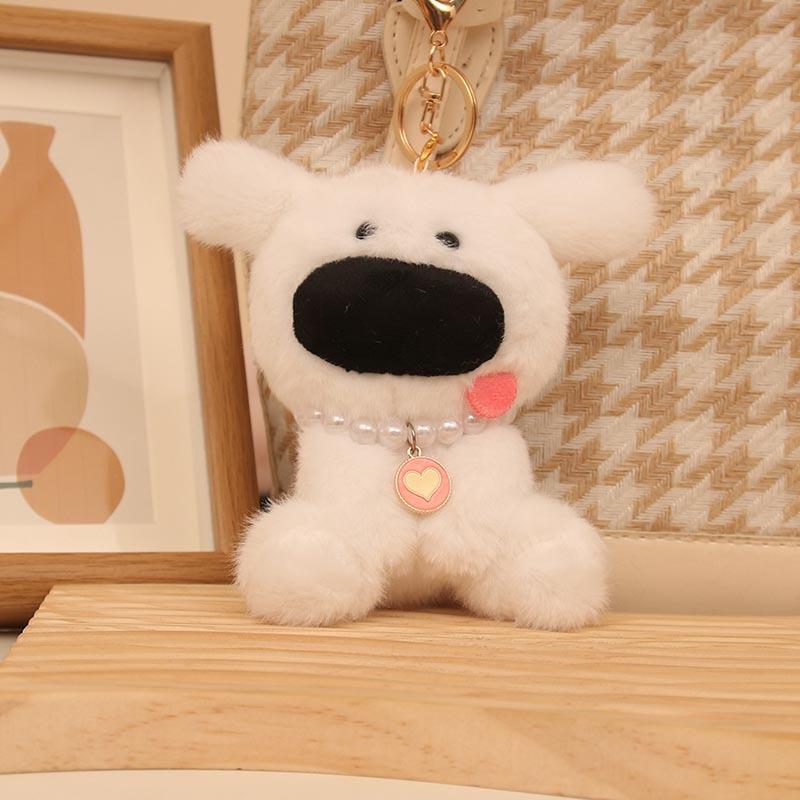 Cute Cute Big Nose West Highland Dog Pendant Plush Toy Doll Puppy Bag Hanging Keychain Kid