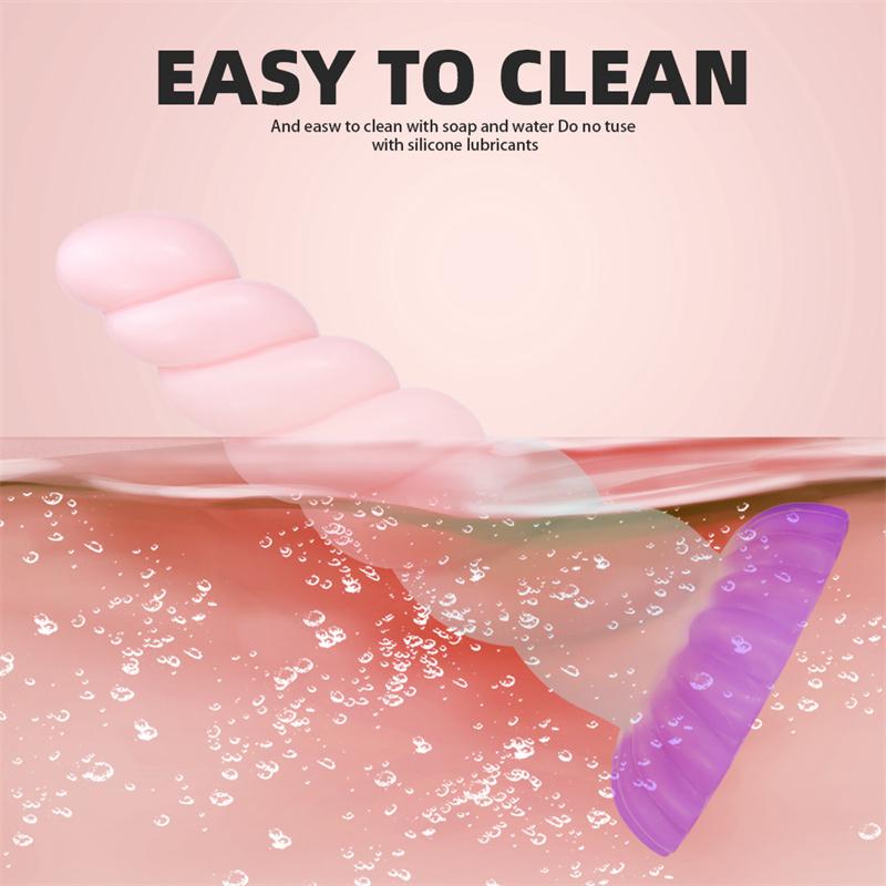 Women's Hemp Rope New Anal Plug Special-shaped Silicone Penis Soft Mixed Color Simulation Masturbator