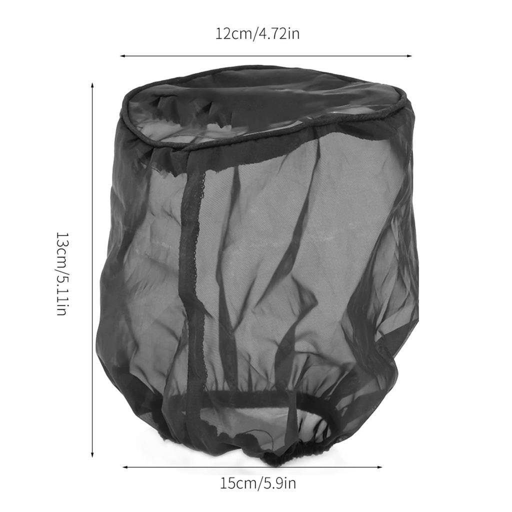 Air Filter Socks Universal Oilproof Maintenance Air Filter Cover Dustproof Black (Small)