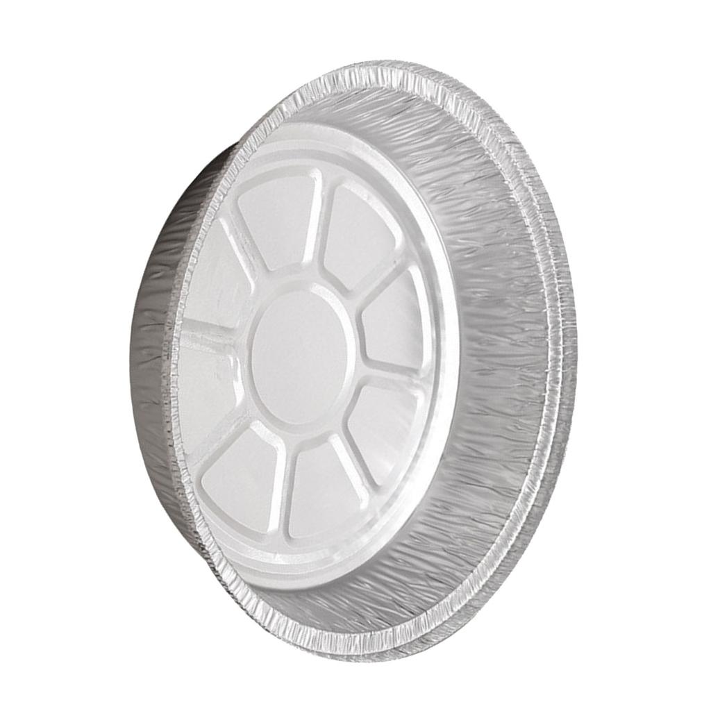 10pcs 7in Aluminum Foil Pans Round Shaped Disposable Cookware Air Fryer Tin Foil Tray for Household