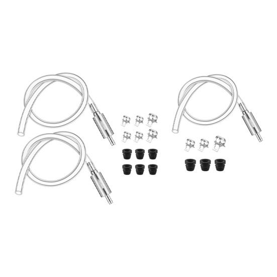 Brake Bleeder Hose Easy To Use Universal Brake Fluid Bleeder One-Way Check Valve Tube Bleeding Tool Kit with Hose Clamps
