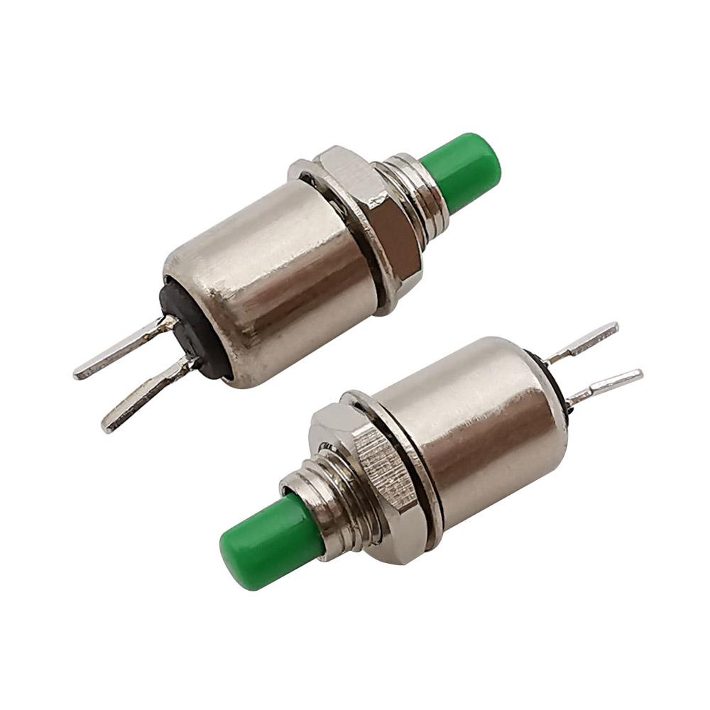 2/5/10Pcs DS 402 Self-reset/Momentary Micro Push Button Switch 5mm Metal Mini 2PIN Switch Red Green Black Pushbutton Switches 3