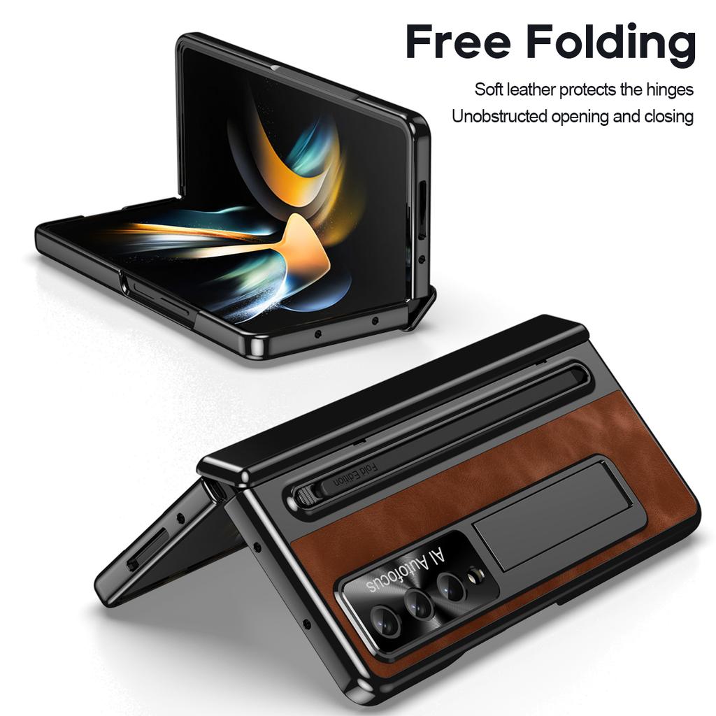 Odinis laikiklis rašiklio lizdas su rašiklio dėklu, skirtas Samsung Galaxy Z Fold 6 5 4 5G stiklo ekrano lanksto apsauginis dangtelis, skirtas sulankstyti 6 sulankstymui5