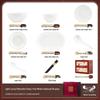 KANGMO Pure White Embossed Ceramic Dinnerware Set