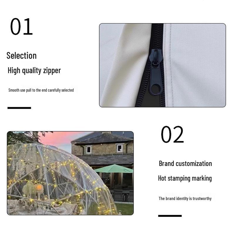Luxury Geodesic Dome Tent: Transparent Starry Sky Bubble for Outdoor Homestay