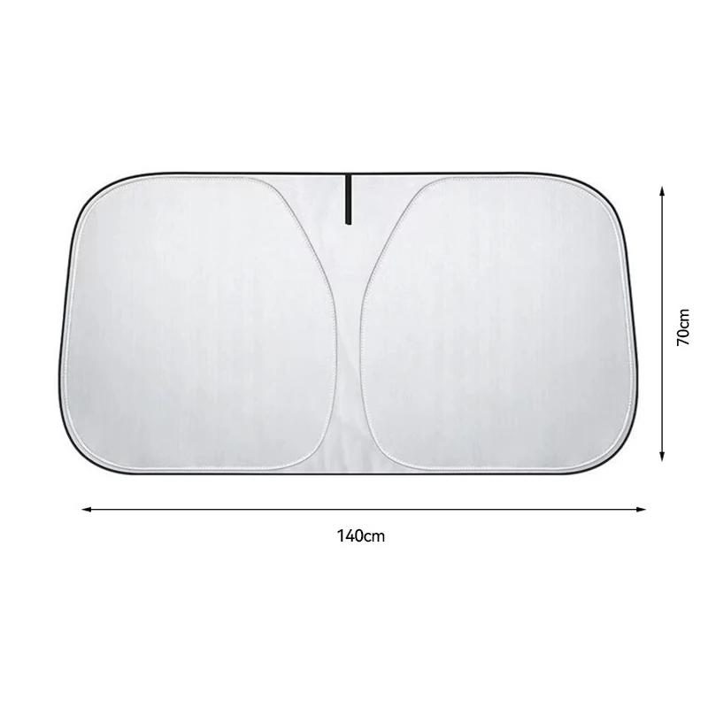 Foldable Car Windshield Sun Shade UV Block Heat Insulation For BYD Sealion Interior Protection Accessories 140x70cm