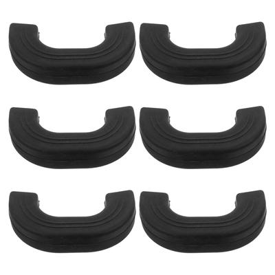 6Pcs Silicone Pot Handle Covers Ear Shape Heat Resistant Anti-Scald Potholder Sleeve for Cooker Kettle Bowls Oven Glove Skid