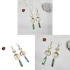Quartz Crystal Moon And Sun Earrings In Alloy With Electroplated Finish For Stylish Men And Women