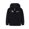 Nike Hoodie Jacket 3Brand Series Logo Print Raglan Sleeve Hooded Zipper Kids jackets Black NY2342057GS-002