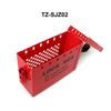 Red Portable Steel Group Safety Lockout Box Kits Small Hand Lock Box Steel Plate Management Station  Tagout Box