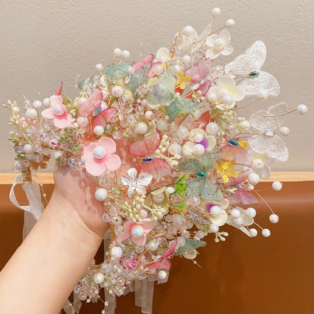 Pearl Princess Headband Forest Child Wreath Beautiful Garland Headdress  Hair Accessories