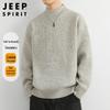 JEEP SPIRIT Men's Half-Turtleneck Knit Sweater