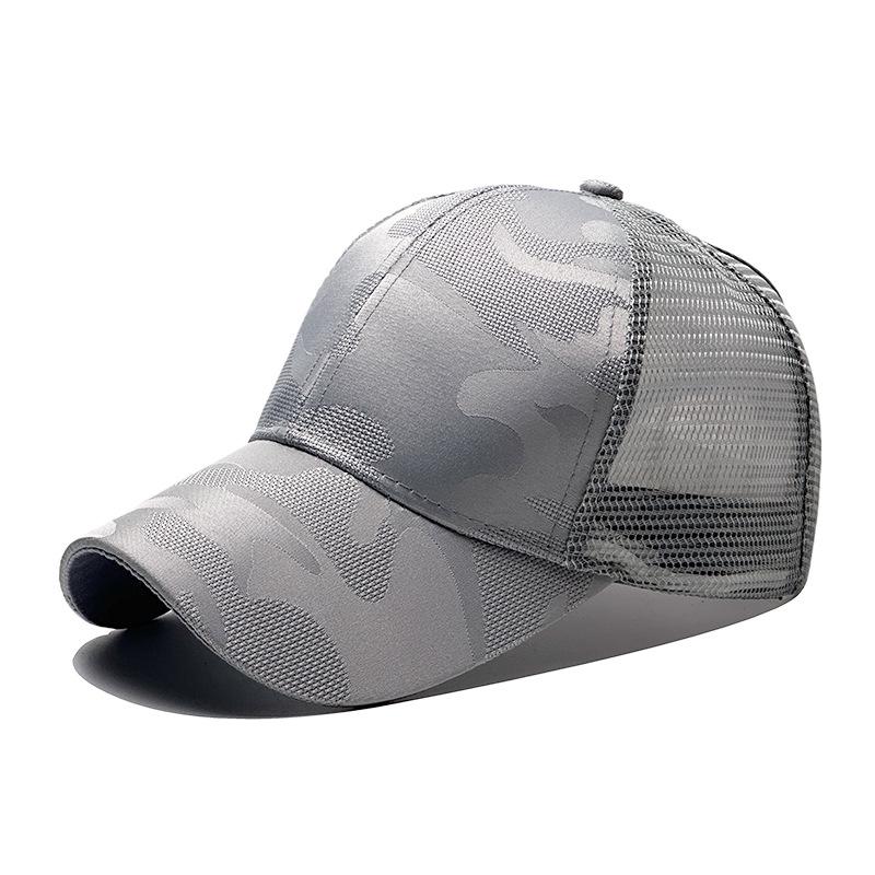 

New Women Summer Ponytail Baseball Cap Cotton Camouflage Mesh Hat Adjustable Sports Golf Hat Girl Outdoor Casual Sun Hat Adjustable