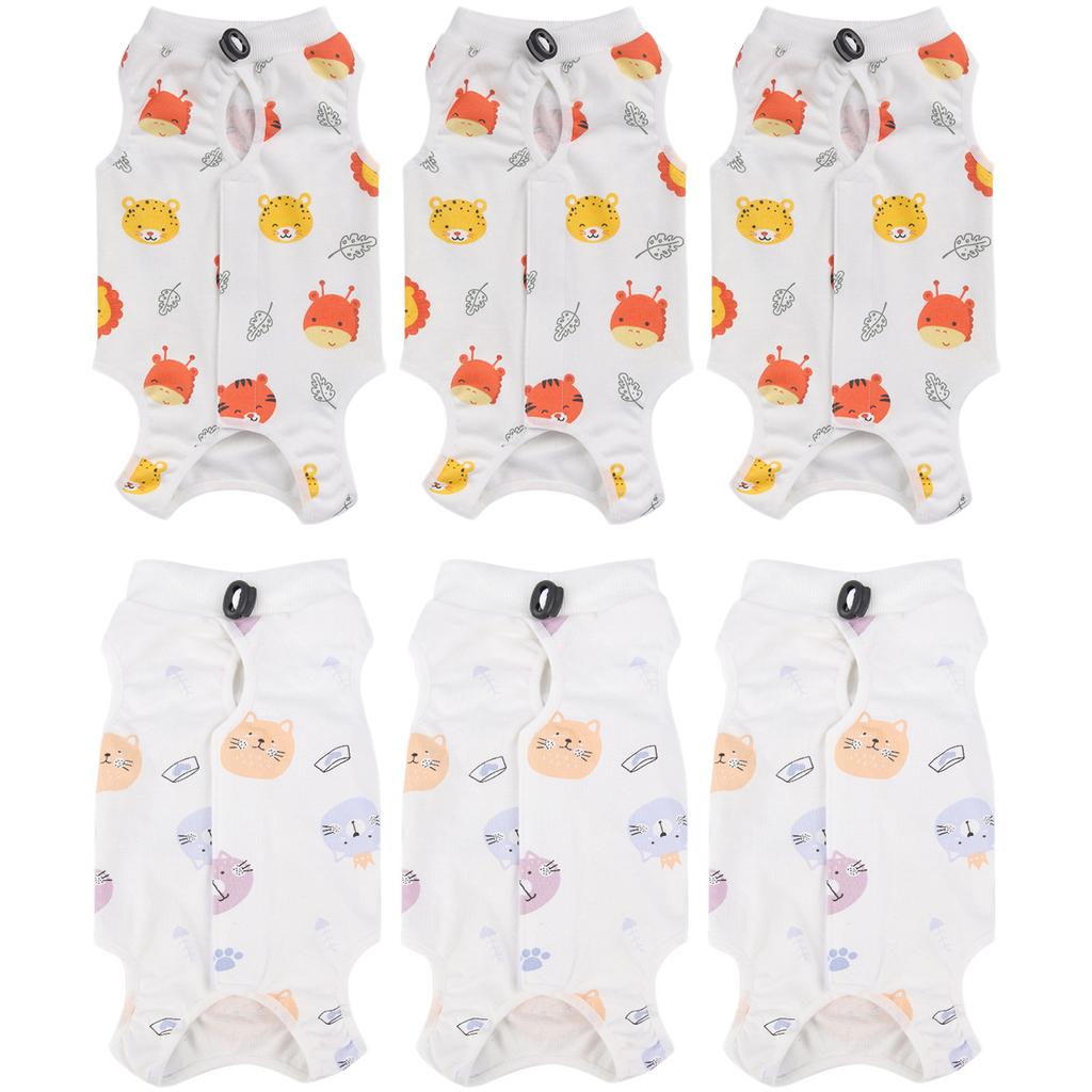 Cat Surgical Recovery Suit for Female Male Abdominal Wounds Spay or Skin Disease Breathable for Pet Post-Sterilization