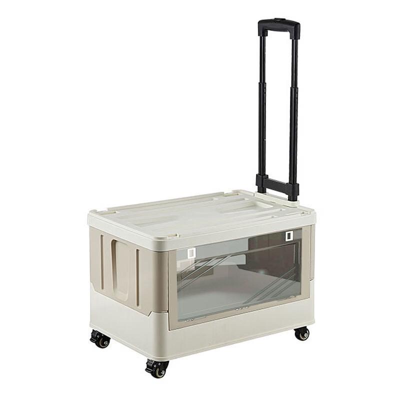 Handun Transparent Side-Opening Stackable Folding Storage Box