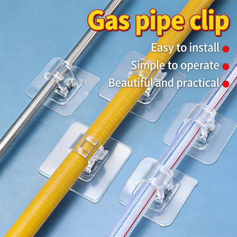 No Drill Curtain Rod Brackets Self-Adhesive Curtain Rod Holder Hook Adjustable Wall Curtain Fixed Clip Hanging Rack