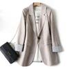 Ladies Long Sleeve Spring Casual Blazer Fashion Business Plaid Suits Women Work Office Blazer Women Jackets Coats S-6XL