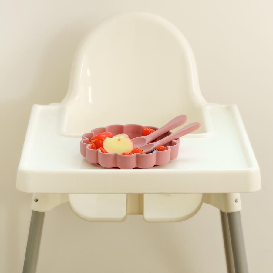 Color kids Children's Dishes Set Baby Silicone 3PC Feeding Set Kids Suction Bowl Dieshs Plate Toddler Spoons Baby Accessories