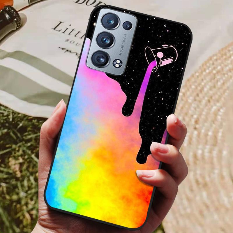 Für Oppo Reno 6 Pro 5G CPH2247 Hülle Silikon Rückseite Handyhülle Für Oppo Reno 6 Pro 5G CPH2249 Hüllen Reno6 Pro Weiche Stoßstange