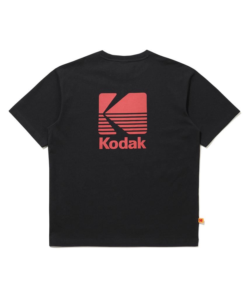 KODAK Big Logo Cotton Short Sleeve T-Shirt Black