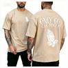 Unisexs Summer Cotton Fashionable Casual Sports Loose Only GOD CAN JUDGE ME Printed Round Neck Short Sleeved Tshirt Top Breathable