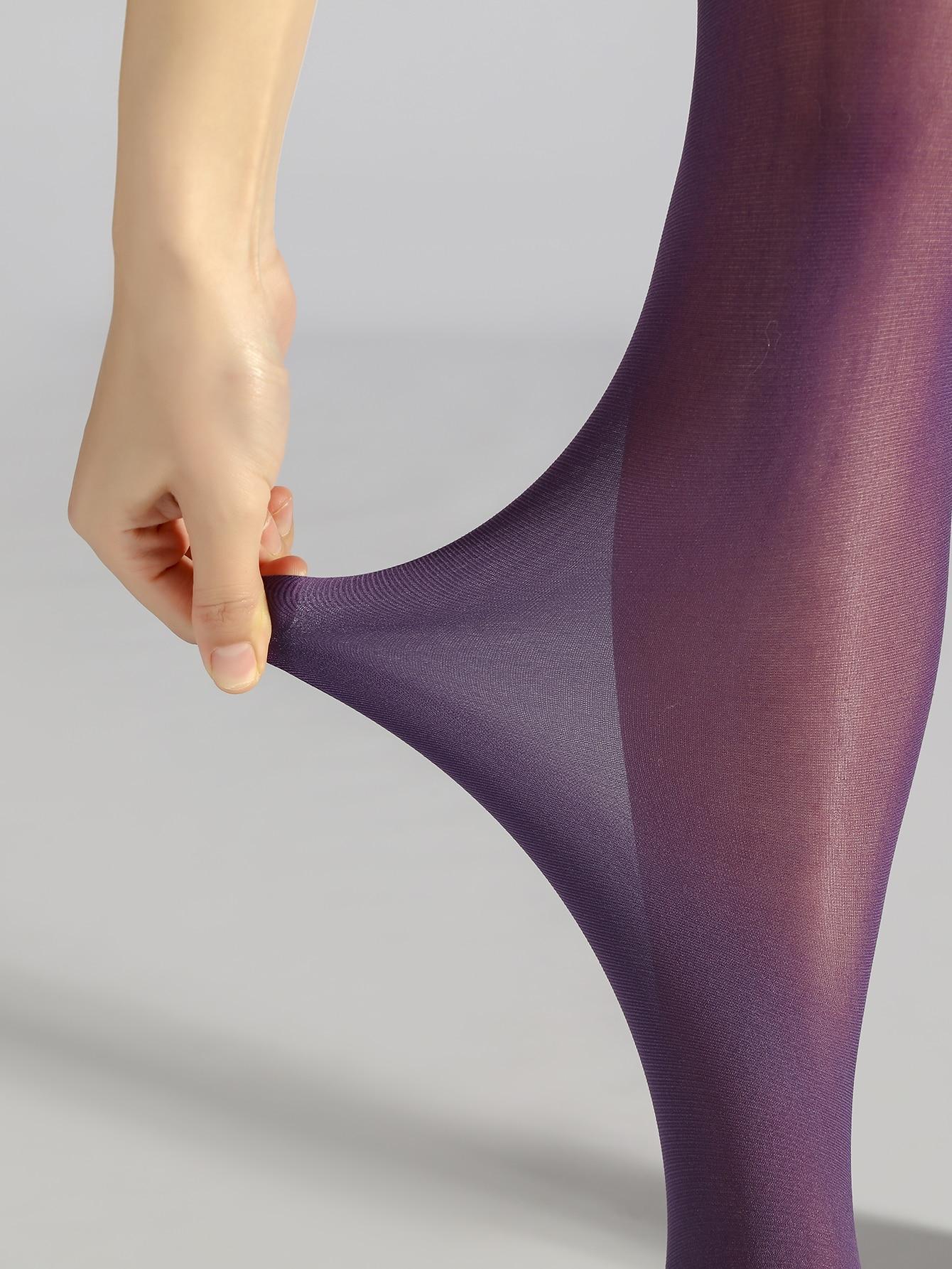 

1 Pair Women S Olive Green 80D Velvet High Elastic Sexy Tights Pantyhose Large Size Spring Summer Autumn Daily Party Wear M-L