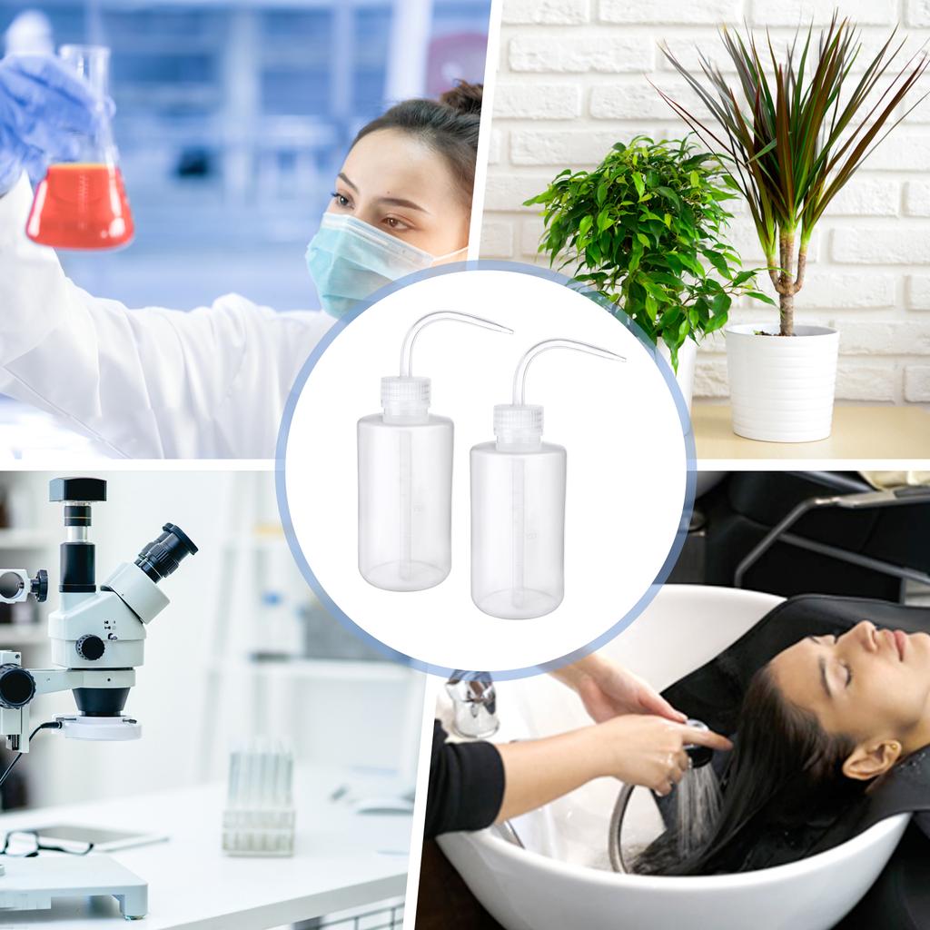 6 Pcs Wash Bottle Plastic Safety Lab Squeeze Bottle Transparent Squirt Squeeze B