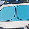Blue Foldable Car Sunshade UV Protection Heat Blocking Interior Protection Fits Cars Trucks SUVs Easy Storage