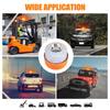 Truck Beacon Lights Magnetic LED Auto Auxiliary Parts with Battery Car Warning Light Magnetic Amber Strobe Light High Visibility