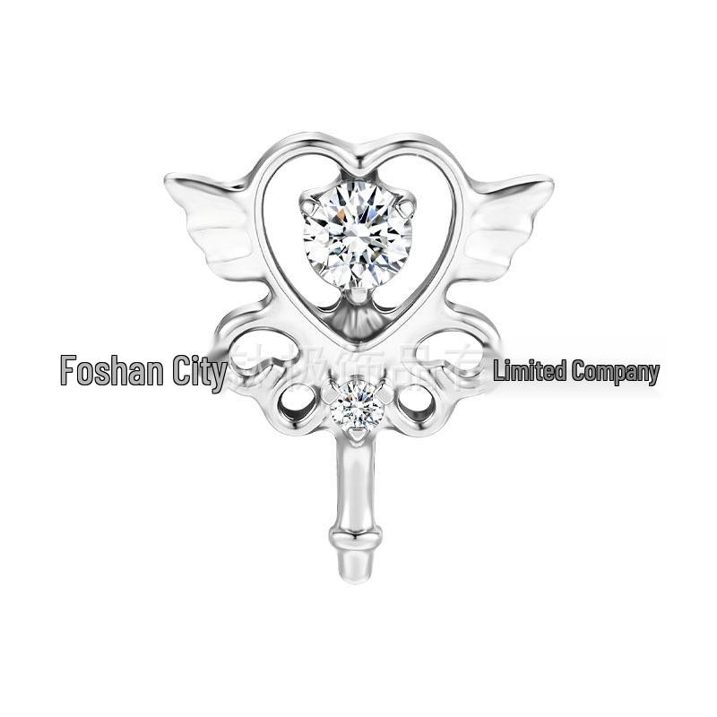 Titanium Alloy Fairy Wand Stud Earrings & Body Piercing Jewelry M0.9 Thread (Head Only)