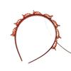 Woven Headband with Small Clips for Bangs - Multi-layer Hollow Braid Hairband