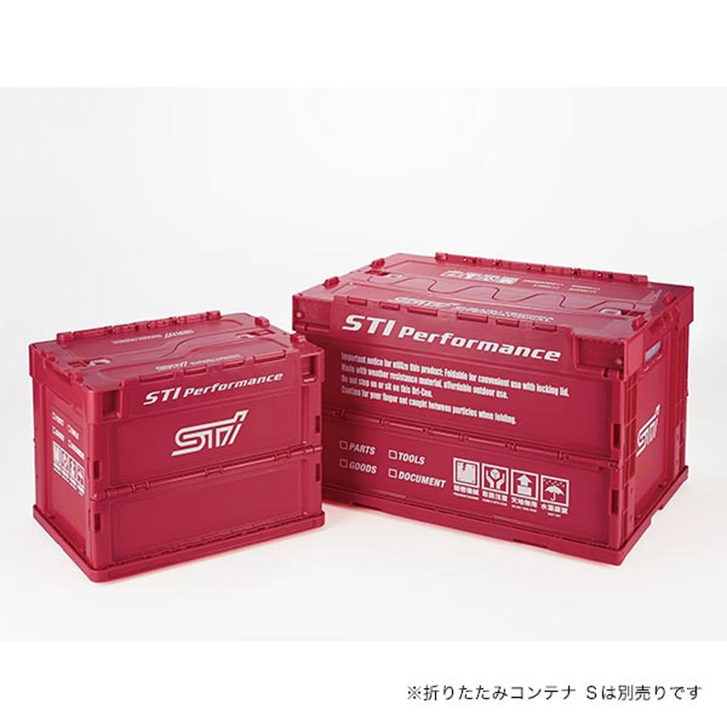 SUBARU Genuine STI Folding Cherry STSG18100090 Container, Medium, Red,
