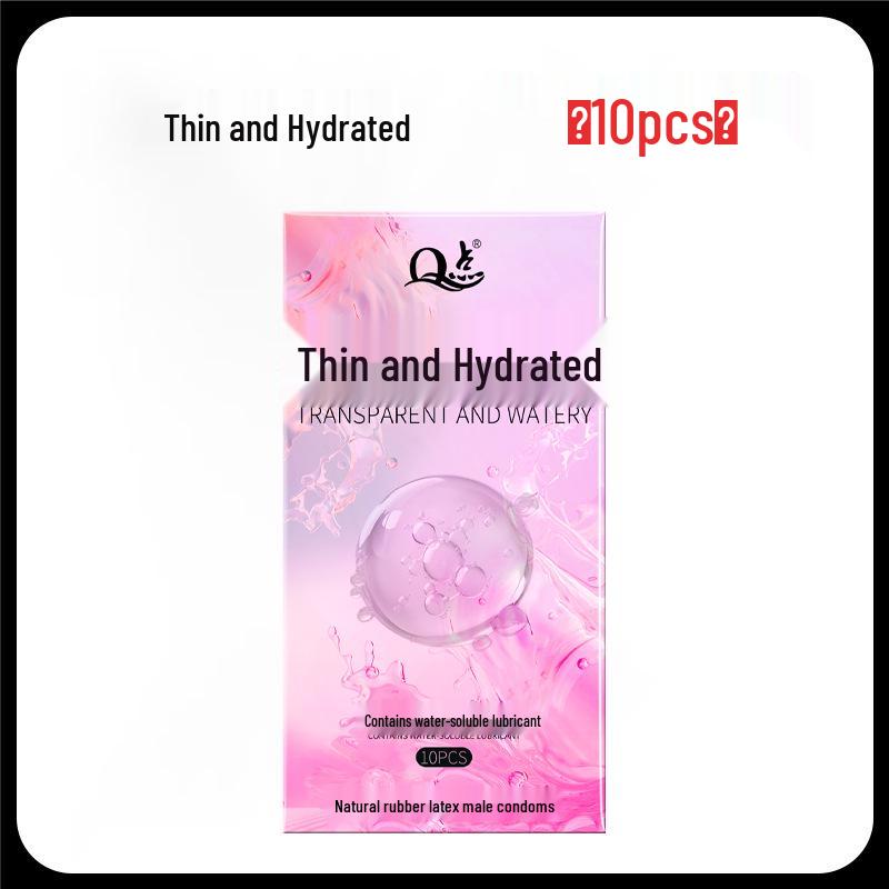 Q-point Hyaluronic Acid Smooth 0.01 Large Particle Long-lasting Delay Wolf Tooth Condoms