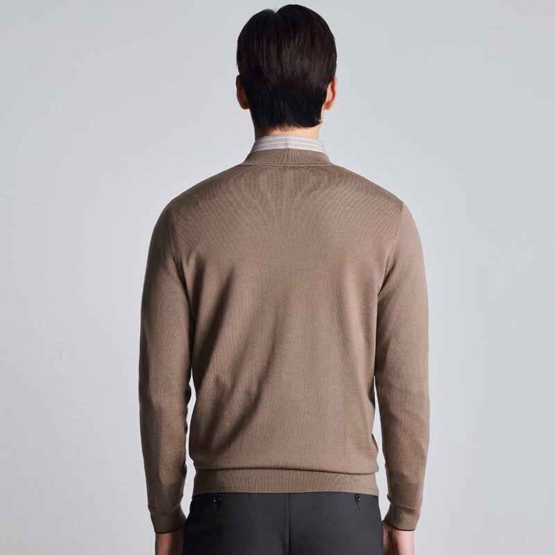 Saint Angelo Men's Crew Neck Machine-Washable Wool Knit Sweater
