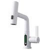 Hot Cold Water Mixer Tap with Pull Spray Waterfall Kitchen Faucet 360 Degree Rotation  Single Handle