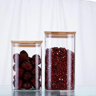 Shangqi Square Glass Airtight Storage Jar