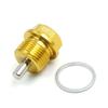 uxcell Fan Drain Bolt M20 X 1.5 Magnetic Engine Screw with Billet Car Go Goldtone
