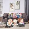 Yarichin B Club Yuri  Blankets Quality Soft  Throw Blanket Winter Camping Couch Bed Fluffy Bedspread
