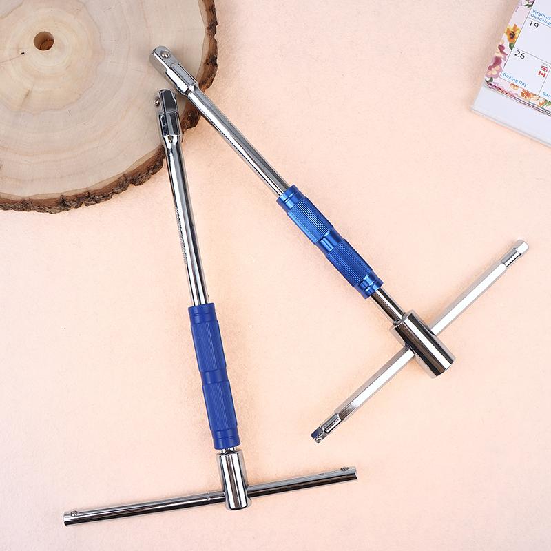 Multifunctional T-Handle Socket Wrench Set, Interchangeable Sockets And Lever Bar, Easy To Use Hand Tool For Repair Work