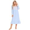 Women's Comfortable Elegant Long Sleeve Dress Casual Breathable Halloween Party Homewear