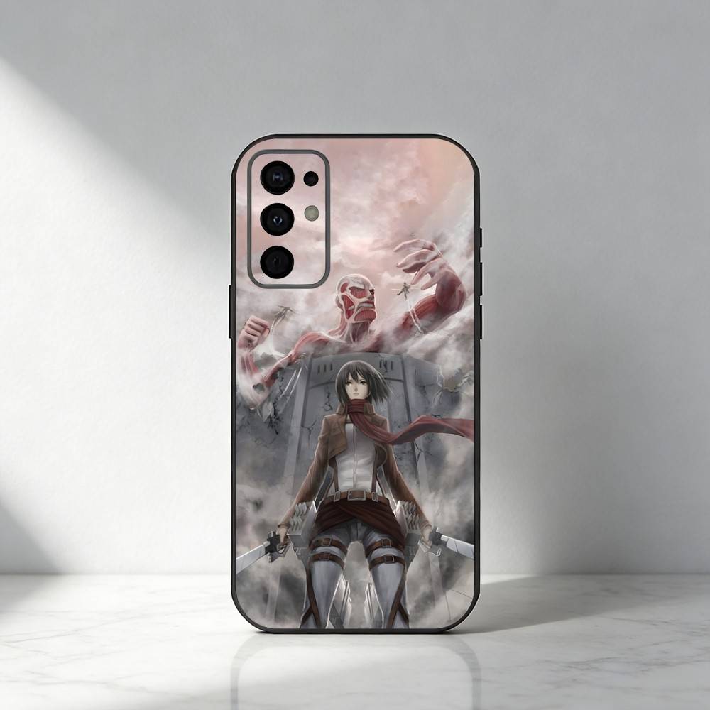 AOT Anime HD Printed Phone Case For Samsung S25,S24,S21,S22,S23,S20,Ultra,S26,Plus,Fe,Note,5G Black Cover