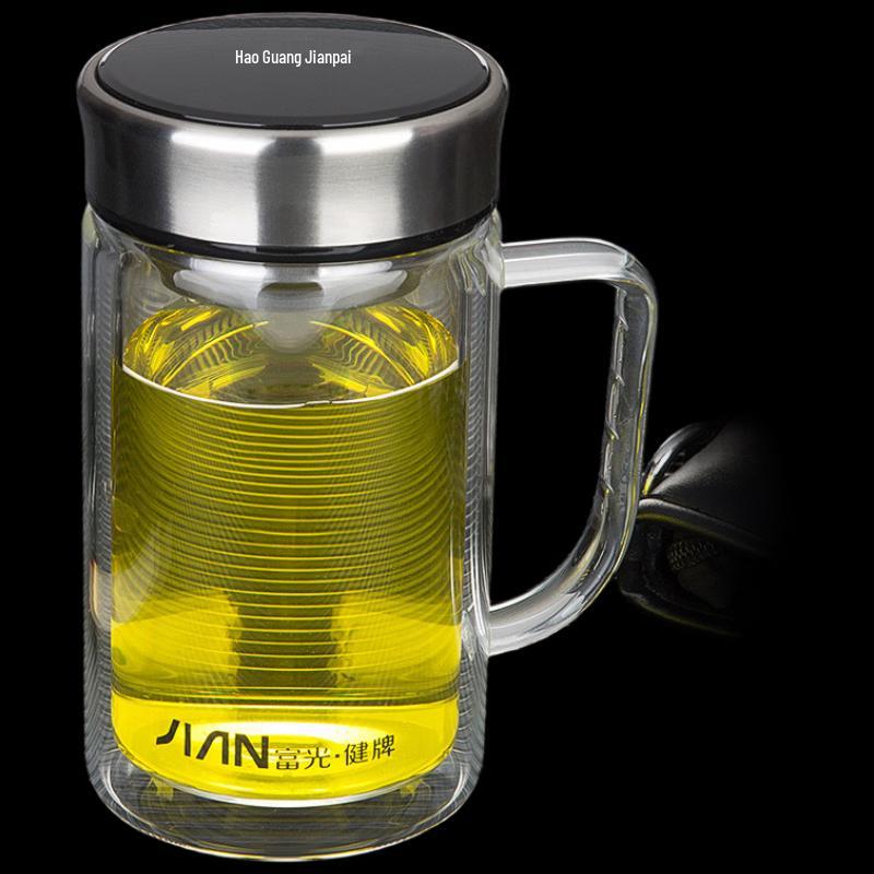 

Fuguang Double-Layer Glass Water Bottle Set with Handle and Filter