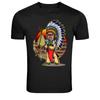 Native American Chief With Peace Pipe Graphic T-Shirt