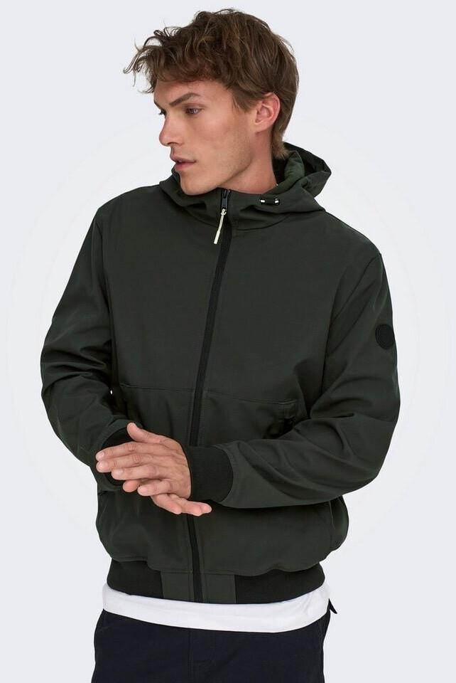 Демисезонная куртка Only & Sons Onsbowie Softshell Bomber Noos (22029276) peat