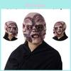 Halloween Party Latex Three-faced Ghost Mask Realistic Horror Facial Head Cover